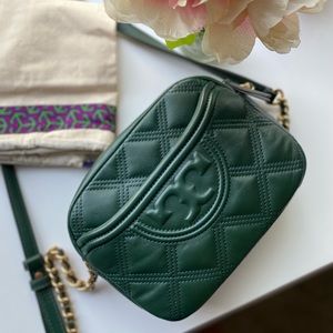 Tory Burch Chevron quilted leather crossbody